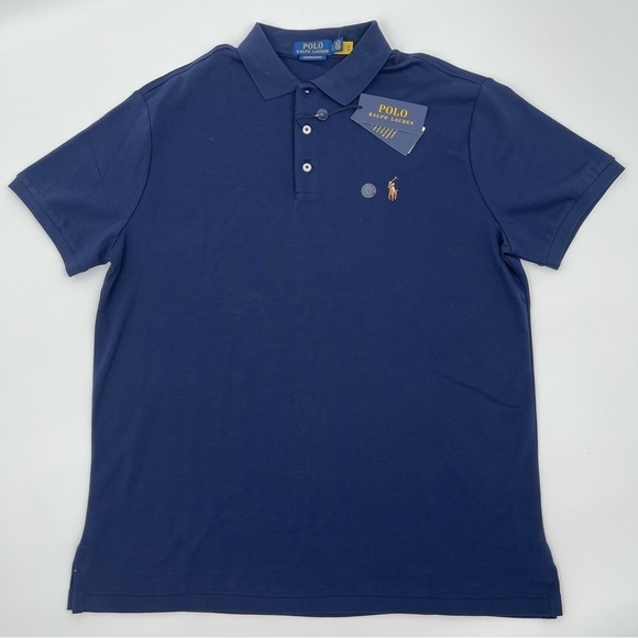 Polo Ralph Lauren Men's Size Large Classic Fit Dark Blue  Polo Shirt NWT - Picture 8 of 10